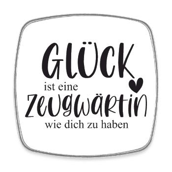 Zeugwärtin Fußball Sport Fußballspielerin Geschenk - Viereckiger Kühlschrankmagnet - Weiß - Vorne