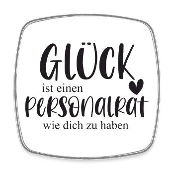 Personalrat Ehrenamt Betriebsrat Geschenk - Viereckiger Kühlschrankmagnet - Weiß - Vorne
