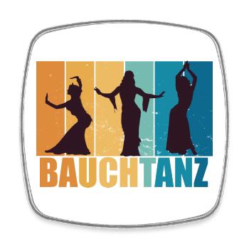 Bauchtanz Bauchtänzerin Tänzerin Geschenk - Viereckiger Kühlschrankmagnet - Weiß - Vorne