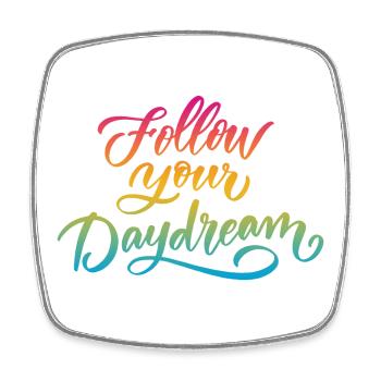 Follow Your Dreams - Square fridge magnet - white - Front