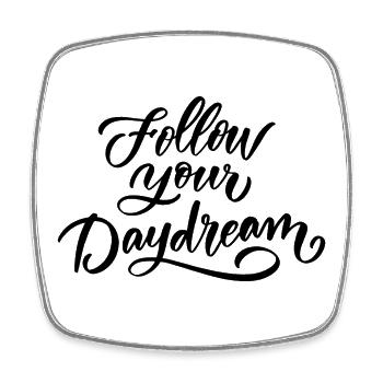 Follow Your Dream - Square fridge magnet - white - Front