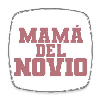 Mama del Novio Groom's Mother Wedding Gift - Square fridge magnet - white - Front