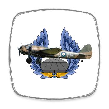 Bristol Blenheim - Square fridge magnet - white - Front