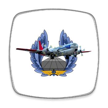 C-97 Stratofreighter - Square fridge magnet - white - Front
