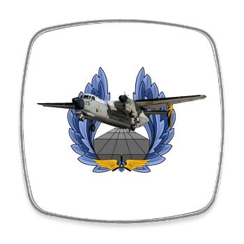 C-2A - Square fridge magnet - white - Front