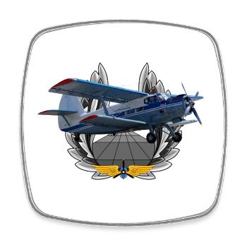 An-2 - Square fridge magnet - white - Front