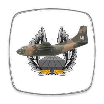 C-123 Provider - Viereckiger Kühlschrankmagnet - Weiß - Vorne
