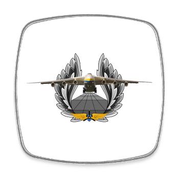 An-225 - Square fridge magnet - white - Front