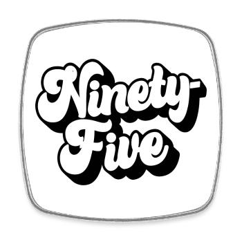 Ninety-five 95th Birthday Men Women 95 Years Old - Square fridge magnet - white - Front