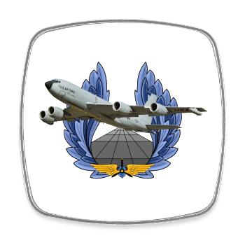 KC-135 - Magnet carré - blanc - Devant