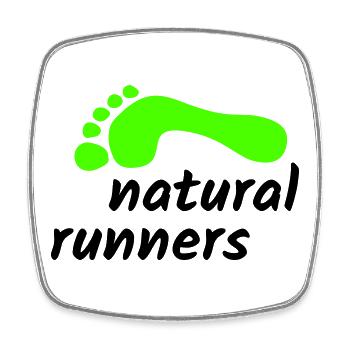 barfuß natural runners 2023 2-zeilig 1 - Viereckiger Kühlschrankmagnet - Weiß - Vorne