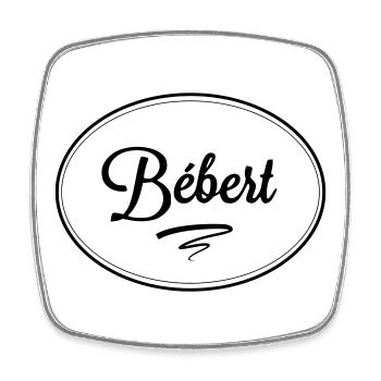 Bébert - Square fridge magnet - white - Front