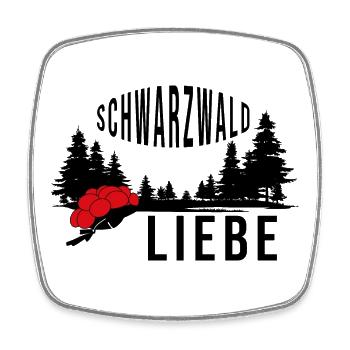Schwarzwald Liebe - Viereckiger Kühlschrankmagnet - Weiß - Vorne