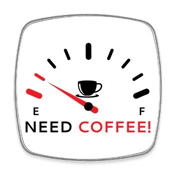 Need Coffee 2 - Square fridge magnet - white - Front