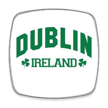 Dublin - Irland - Viereckiger Kühlschrankmagnet - Weiß - Vorne