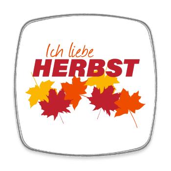 AUTUMN - Square fridge magnet - white - Front
