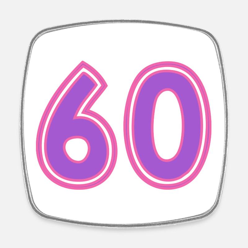 60 - Magnet carré - blanc