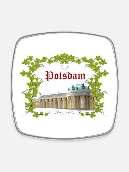 POTSDAM - Viereckiger Kühlschrankmagnet - Weiß