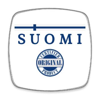 Flag of Finland, Finnish pride - Square fridge magnet - white - Front