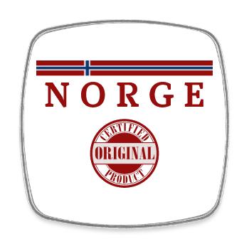 Norwegian flag, Norwegian pride - Square fridge magnet - white - Front