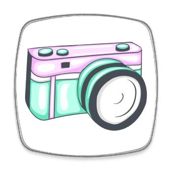 Passion for Photography #fotografia #camara - Square fridge magnet - white - Front