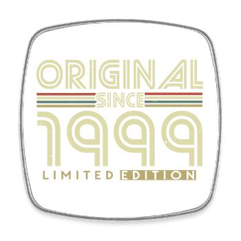 Original 1999 Vintage Vintage Rétro Anniversaire - Magnet carré - blanc - Devant