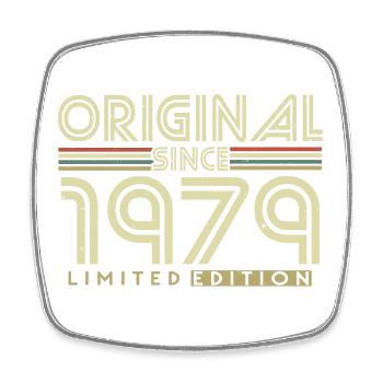 Original 1979 Vintage Vintage Rétro Anniversaire - Magnet carré - blanc - Devant