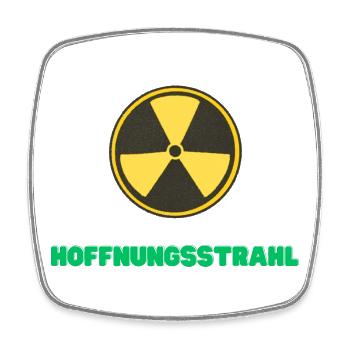 Hoffnungsstrahl - Viereckiger Kühlschrankmagnet - Weiß - Vorne