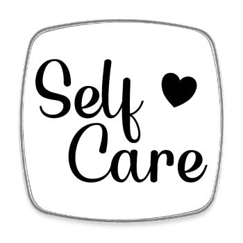 self care Selbstliebe Selbstfürsorge einzigartig - Viereckiger Kühlschrankmagnet - Weiß - Vorne
