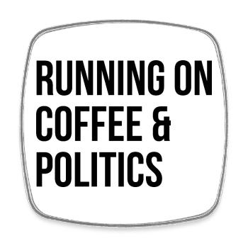 Politics - Square fridge magnet - white - Front