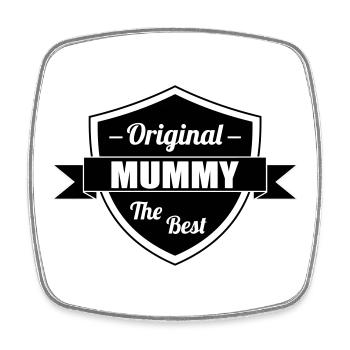 The Best Mom - Mother's Day - Square fridge magnet - white - Front