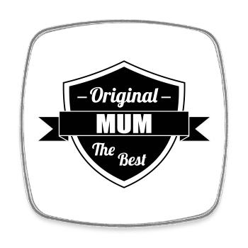 Beste Mama - Muttertag - Viereckiger Kühlschrankmagnet - Weiß - Vorne