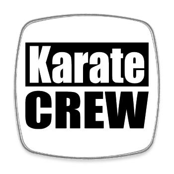 Équipe de Karaté - Magnet carré - blanc - Devant