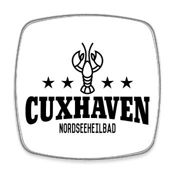 Nordeeheilbad Cuxhaven - Viereckiger Kühlschrankmagnet - Weiß - Vorne