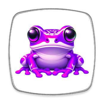 Frog - Square fridge magnet - white - Front