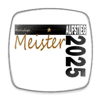 Kreisliga Meister Shirt Aufsteiger 2025 - Viereckiger Kühlschrankmagnet - Weiß - Vorne