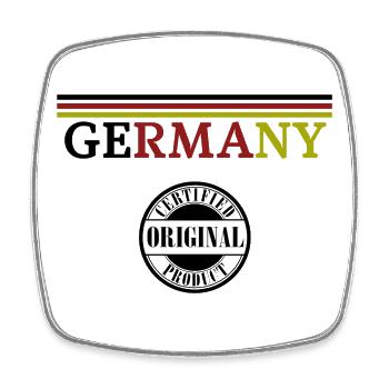 German Pride, flag of Germany - Square fridge magnet - white - Front