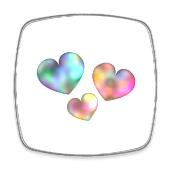 MISTRESS. HEART. MASTER. THANK YOU. THANK YOU MISTRESS. - Square fridge magnet - white - Front