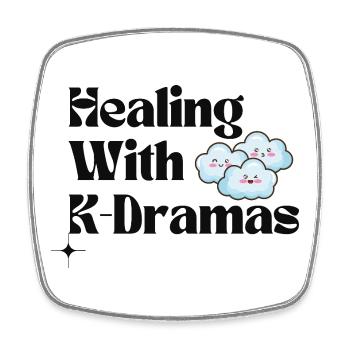Heilung mit K-Dramen | Niedliches Wolken-Ästhetik-Geschenk - Viereckiger Kühlschrankmagnet - Weiß - Vorne