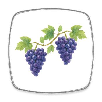 Conception de costumes traditionnels de raisin - Magnet carré - blanc - Devant