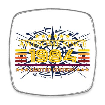 Awesome since 1984 Limited Edition - Square fridge magnet - white - Front