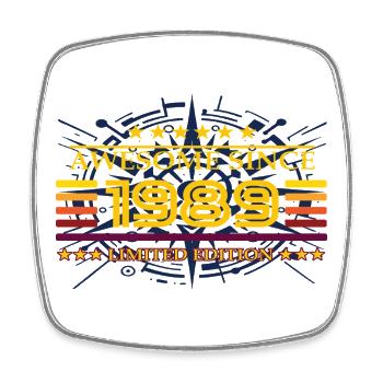 Awesome since 1989 Limited Edition - Viereckiger Kühlschrankmagnet - Weiß - Vorne