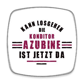 Trainee pastry chef apprenticeship training pastry chef - Square fridge magnet - white - Front
