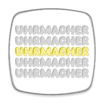 Cadeau pour horlogers - Magnet carré - blanc - Devant
