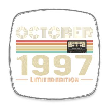 Birthday october 1997 - Square fridge magnet - white - Front