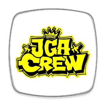Junggesellenabschied Jga Crew - Viereckiger Kühlschrankmagnet - Weiß - Vorne