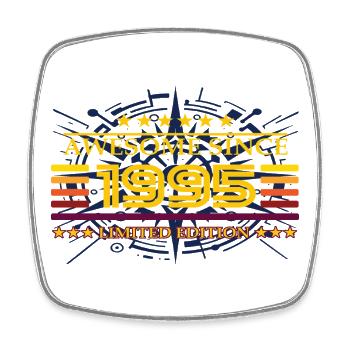 Awesome since 1995 Limited Edition - Viereckiger Kühlschrankmagnet - Weiß - Vorne