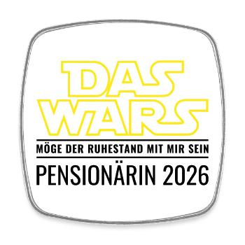 Pensioner 2026 That's it Retirement Civil servant - Square fridge magnet - white - Front