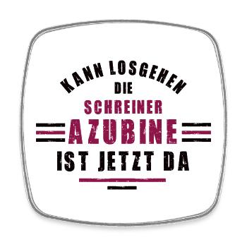 Trainee carpenter apprenticeship carpenter training - Square fridge magnet - white - Front