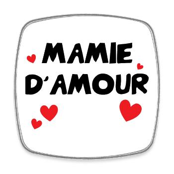 Oma der Liebe - Viereckiger Kühlschrankmagnet - Weiß - Vorne
